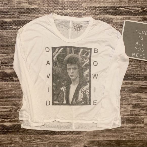 Chaser Tops - Chaser David Bowie Burnout Long Sleeve Shirt